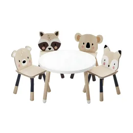 Tender leaf forest table chair for children